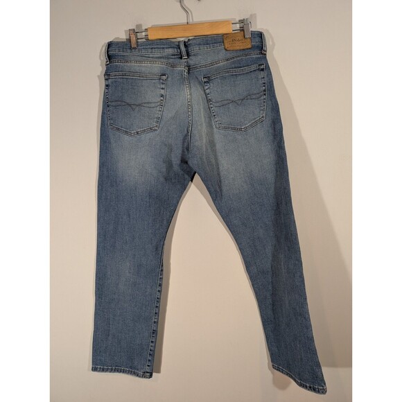 Polo Ralph Lauren Jeans Men Sz 34 The Hampton Relaxed Straight Blue Denim Pants - Picture 2 of 9